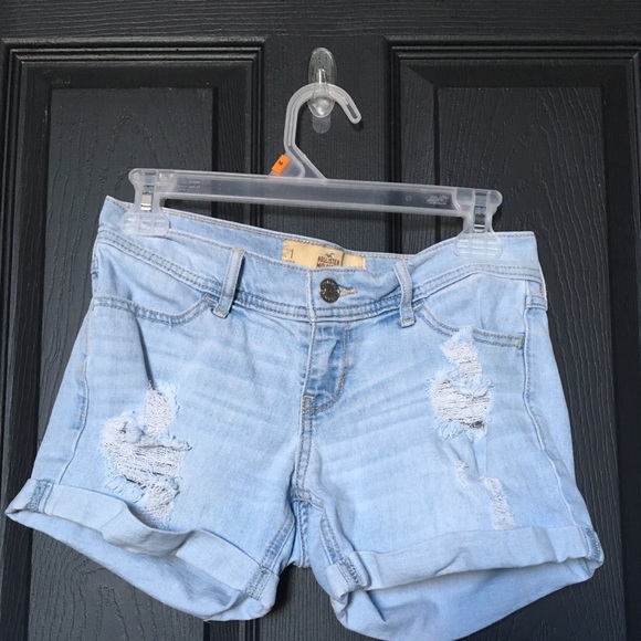 Hollister Pants - Hollister Light Wash Ripped Shorts